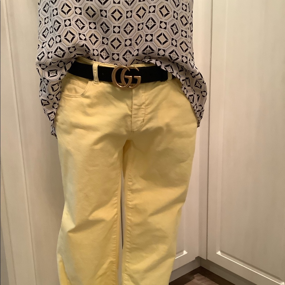 Max Mara Yellow Jeans, Sz E40/10